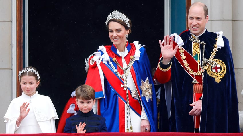 The Prince and Princess of Wales at the coronation of King Charles III, in May 2023.