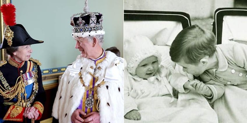 king charles shares glimpse into his childhood in birthday post to princess anne