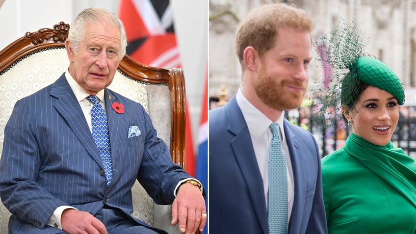 king charles stripped prince harry meghan markles security as revenge for leaving royal family report