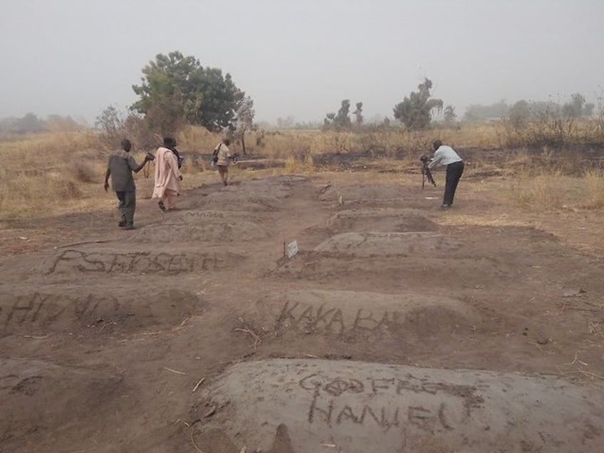 Graves of Christians killed by jihadists in Adamawa state, Nigeria