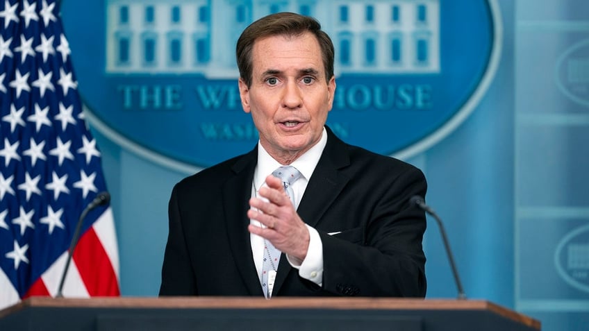 John Kirby speaks at White House press briefing