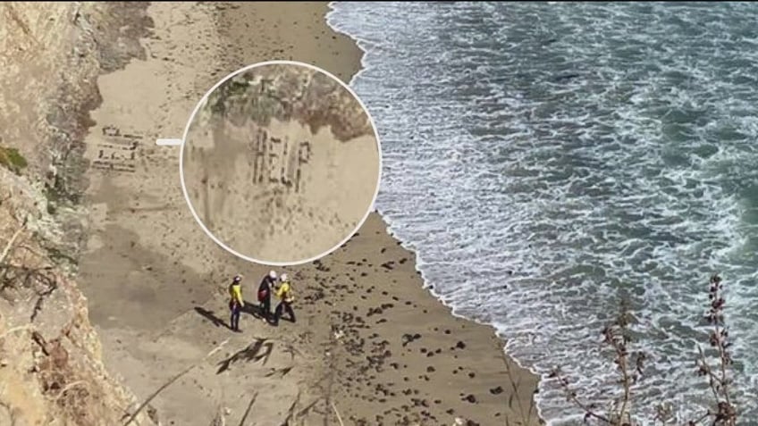 Kite surfer rescued from California beach