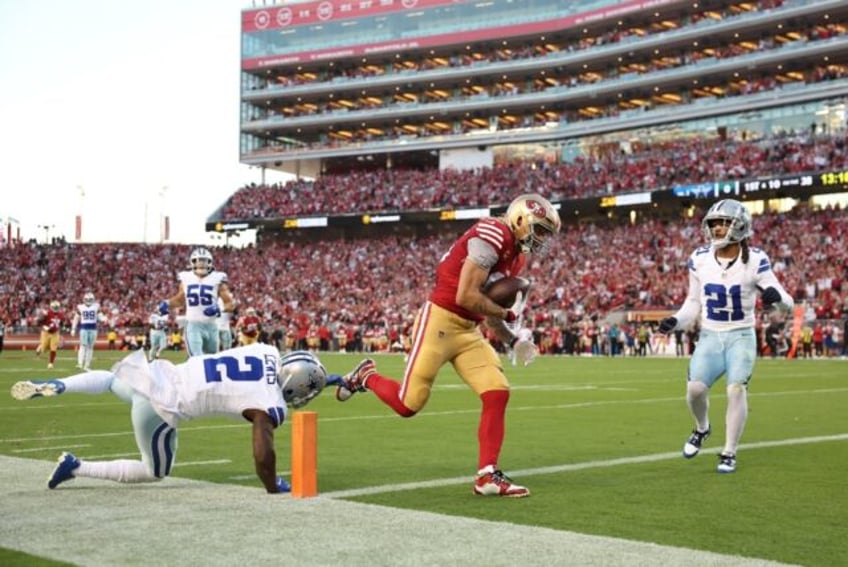 kittle treble as 49ers tame cowboys eagles stay unbeaten