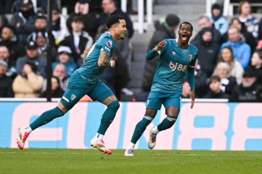 Justin Kluivert (left) scored a hat-trick in Bournemouth's 4-1 win at Newcastle