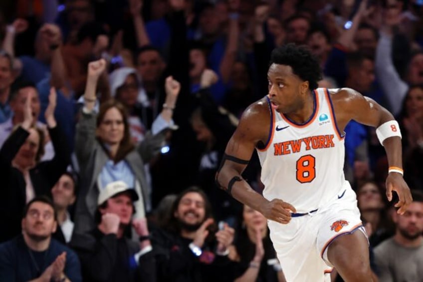 New York's OG Anunoby has been ruled out of game three of the Knicks' NBA Eastern Conferen