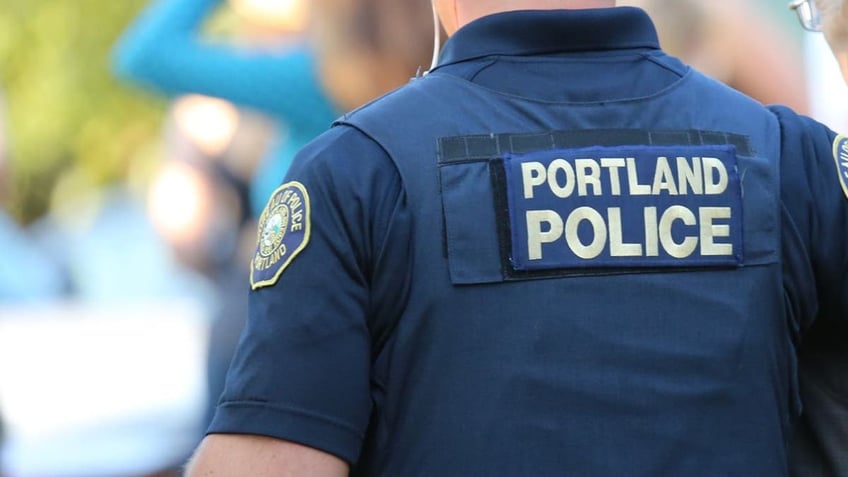 Back of Portland Police Officer
