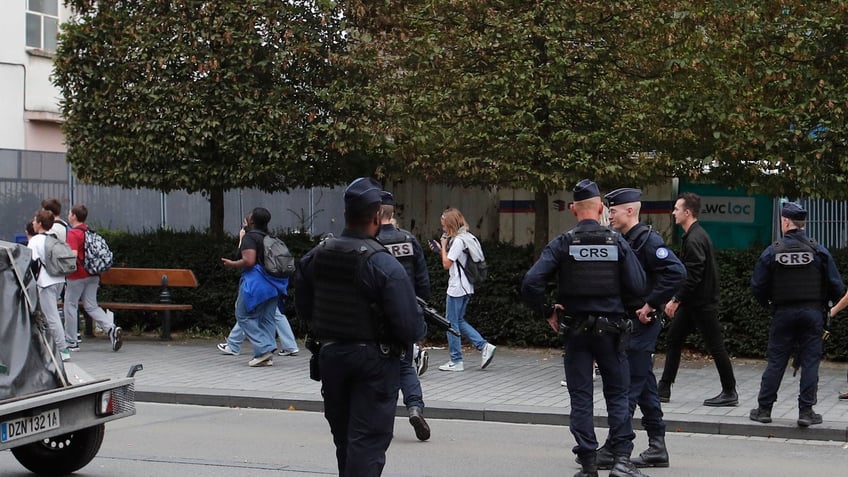 knife wielding attacker shouts allahu akbar and kills teacher in french school amid hamas israel war report