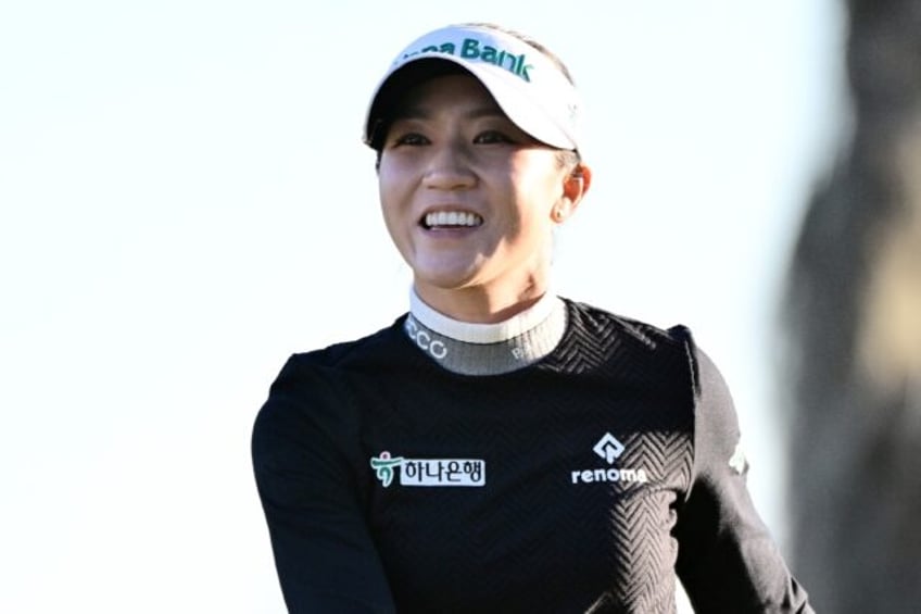 Lydia Ko of New Zealand smiles after firing a four-under par 68 to seize the lead after the third round of the LPGA Tournament of Champions