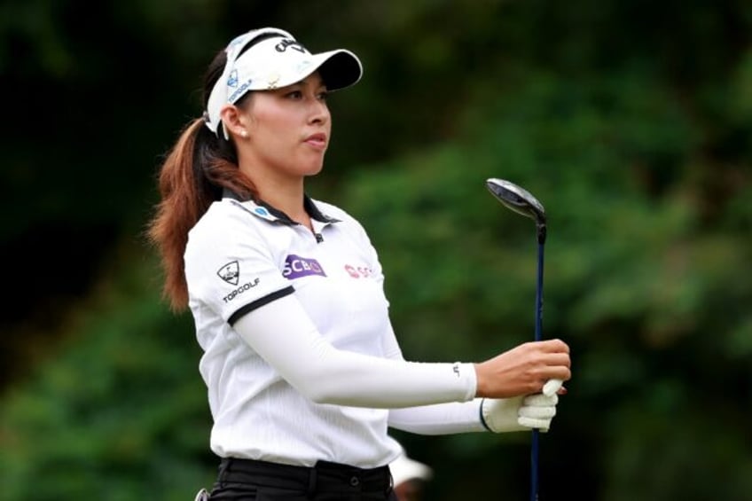 Thailand's Atthaya Thitikul has a share of the lead at the LPGA's Chevron Championship.