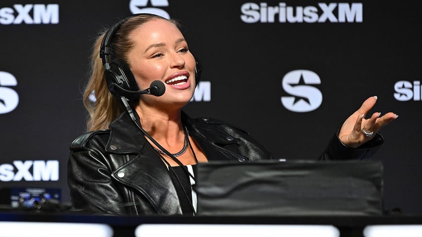 Kristen Gaffney at radio row