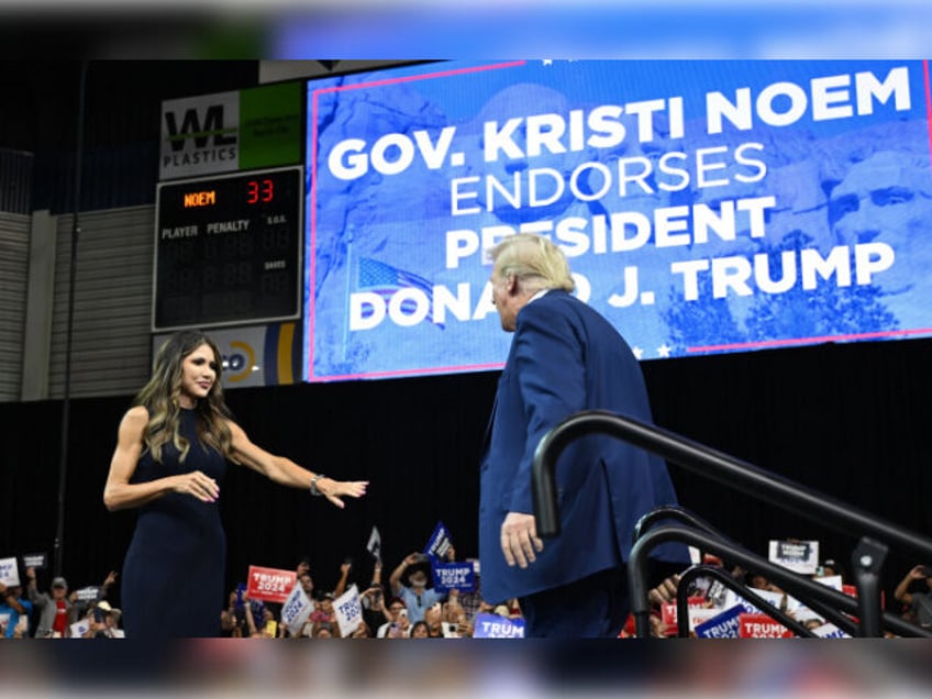 kristi noem endorses trump for president the fighter our country needs