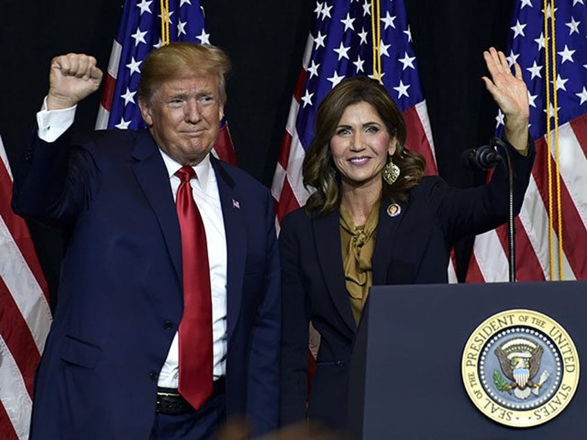 President Donald Trump speaks during a fundraiser for Republican gubernatorial hopeful Kristi Noem in Sioux Falls, S.D., Friday, Sept. 7, 2018. (AP Photo/Susan Walsh)