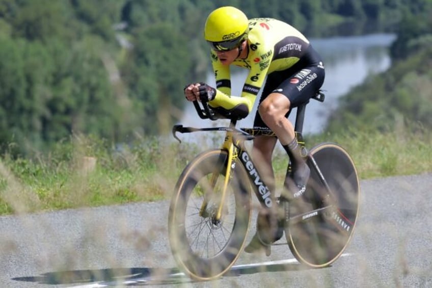 Visma's US rider Sepp Kuss is aiming to defend his Vuelta a Espana crown this summer in th