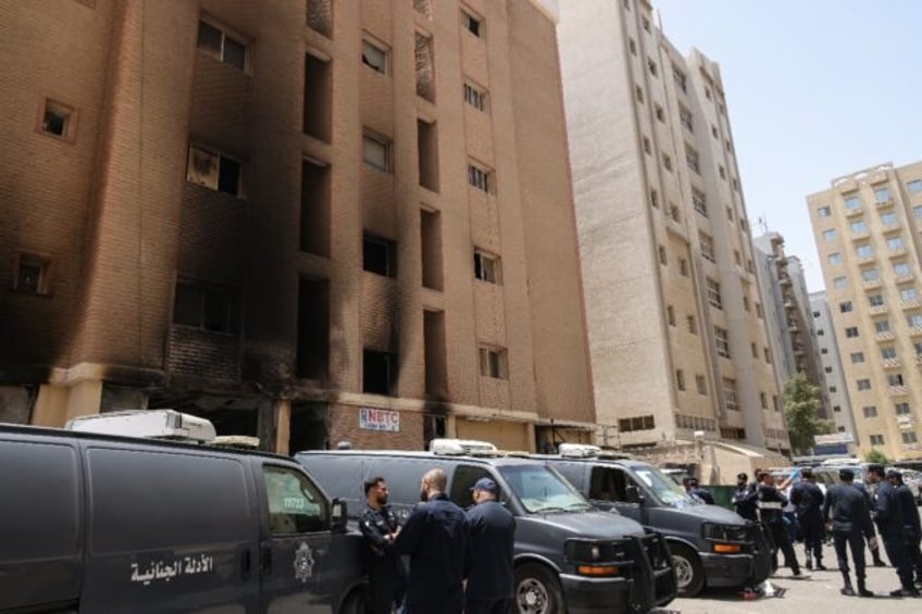 Kuwaiti officials said the fire broke out at dawn on Wednesday