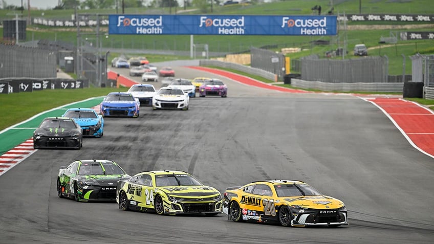 Christopher Bell races at the Grand Prix