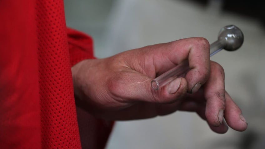 Harm reduction advocates in favor of pipe distribution, which are often a part of "smoking kits," note they help minimize infection and transmission of HIV and Hepatitis C in users who cut their lips on broken, reused glass.