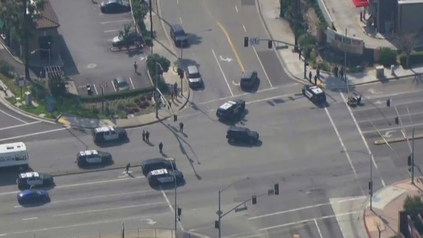 LASD at shooting intersection