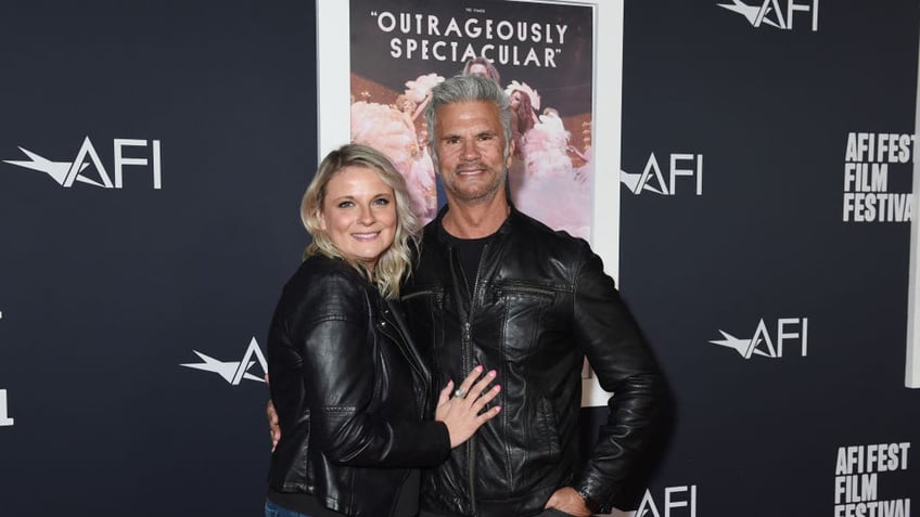 Lorenzo Lamas with fiancee Kenna Scott