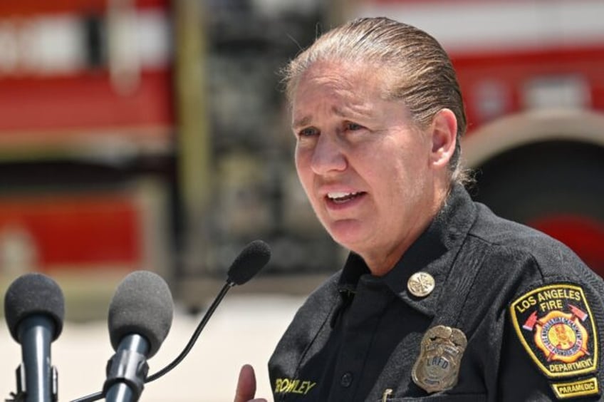 Los Angeles city fire chief Kristen Crowley has been sacked by the city's mayor, Karen Bas