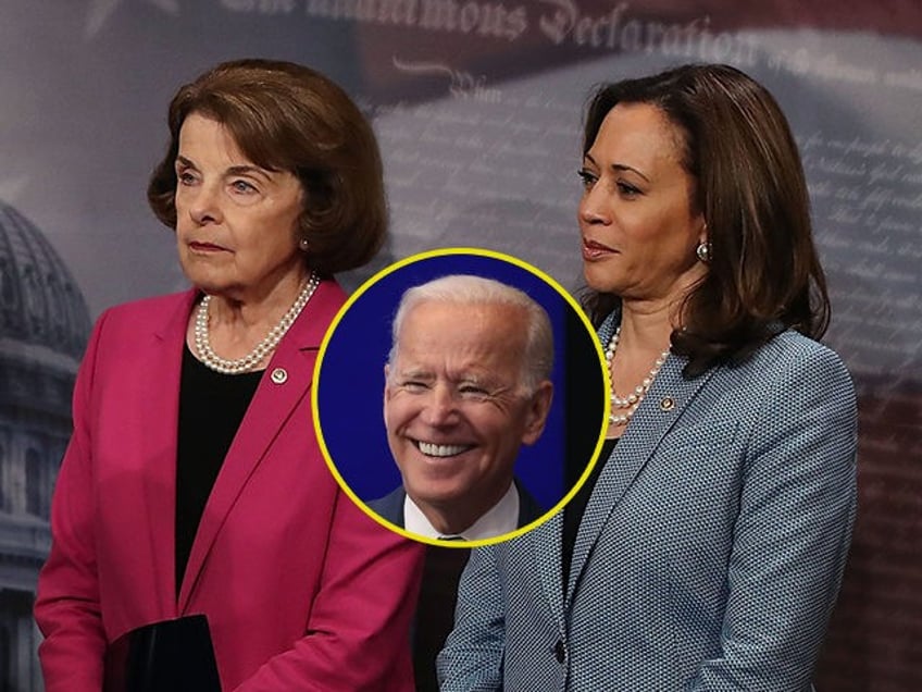 la times columnist floats replacing feinstein with kamala harris finding better running mate for biden