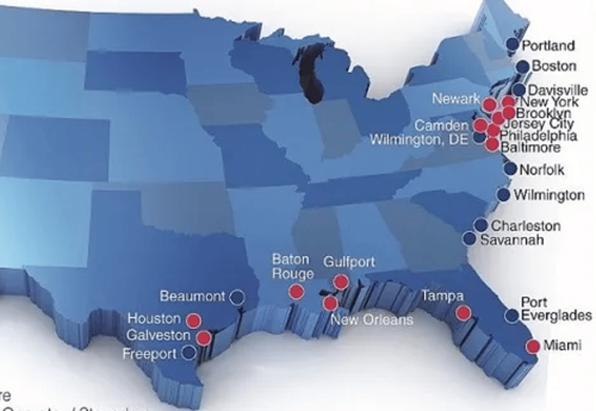 labor talks at major us east coast gulf coast ports very far apart as potential paralyzing strike looms 