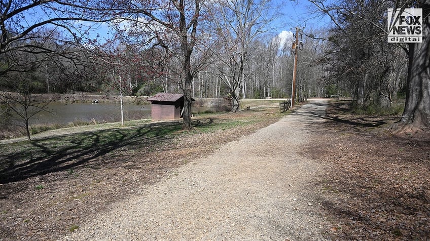 A general view of the walking trail along Lake Herrick on the University of Georgia’s campus in Athens, Georgia