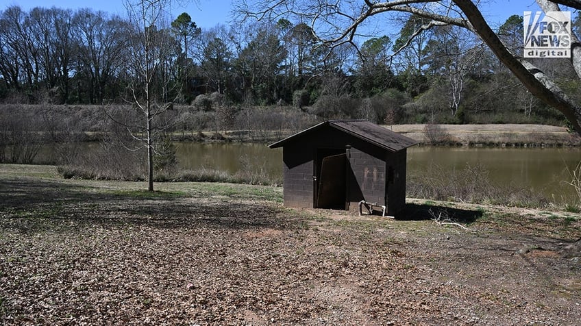 A general view of the walking trail along Lake Herrick on the University of Georgia’s campus in Athens, Georgia