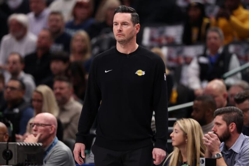 Los Angeles Lakers coach J.J. Redick, whose home was destroyed in the devastating Los Ange