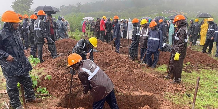 Landslide Triggered By Torrential Rains Kills 10, Many Others Trapped ...