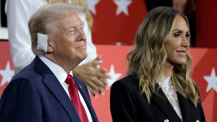 Donald Trump and his daughter-in-law Lara Trump