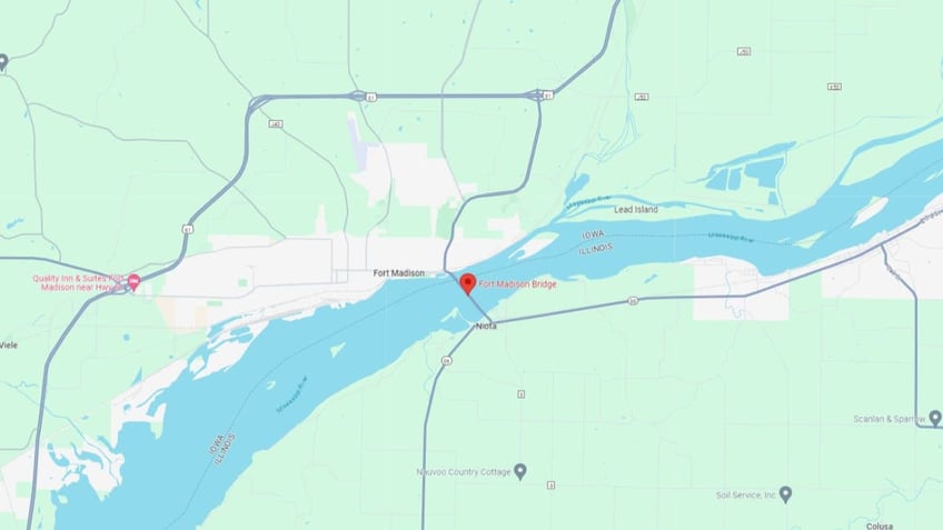 Fort Madison bridge map