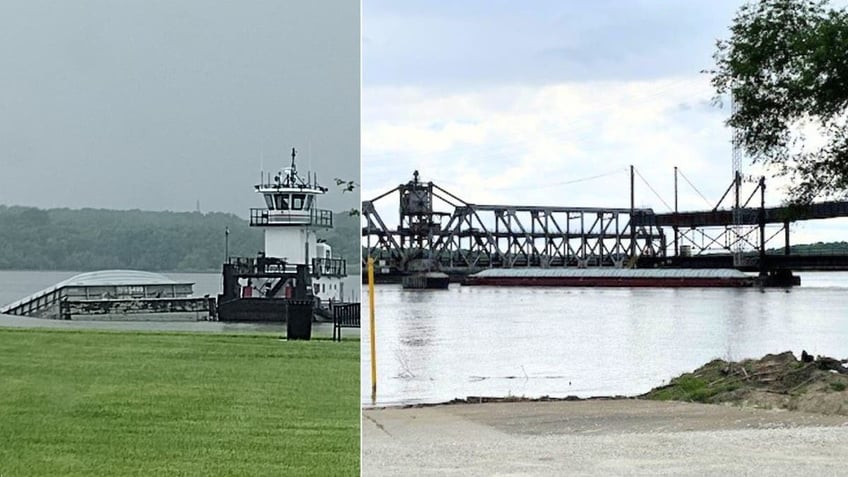 Iowa barge crashed into Fort Madison Bridge in Iowa