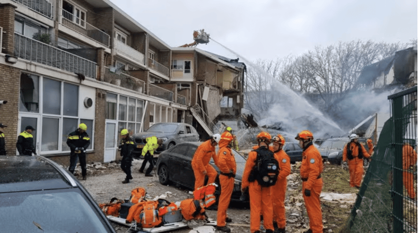 Explosion in Tarwekamp, The Hague, December 7th, 2024,  Politie Nederland