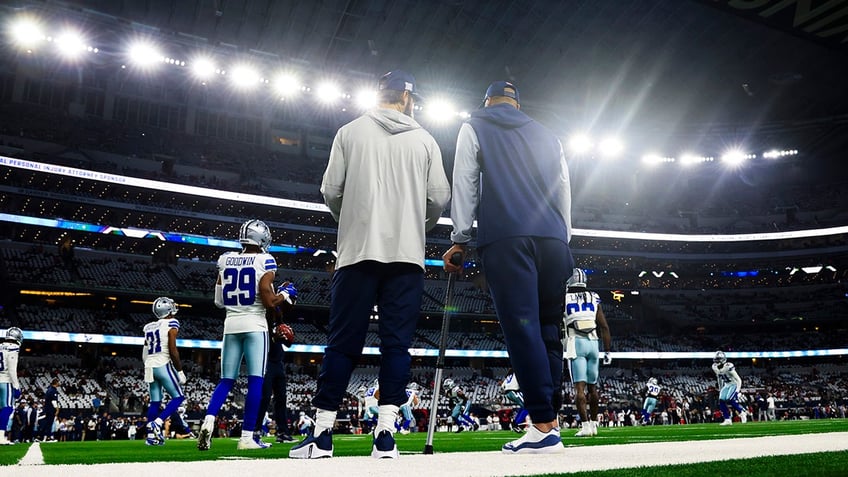 Cowboys on field