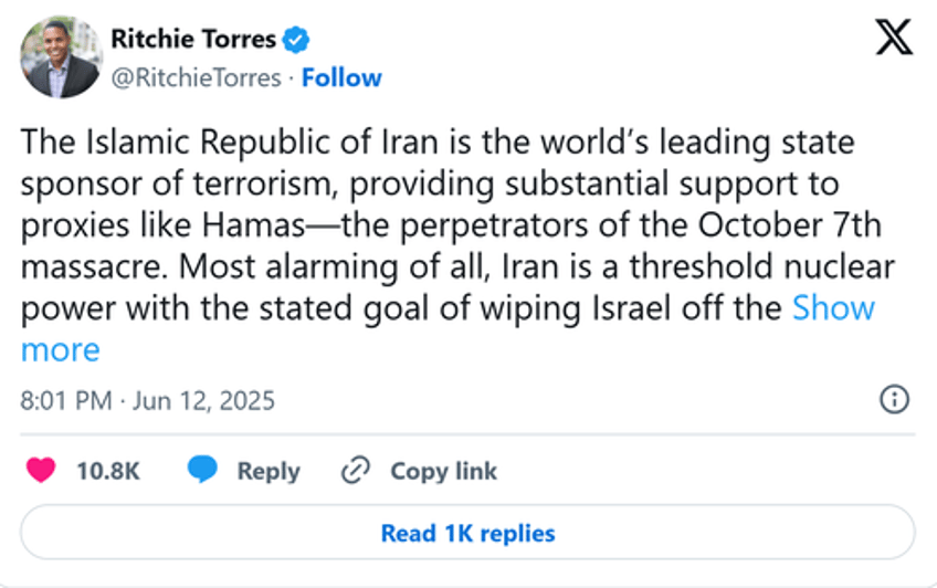 large numbers in congress back israels attack on iran