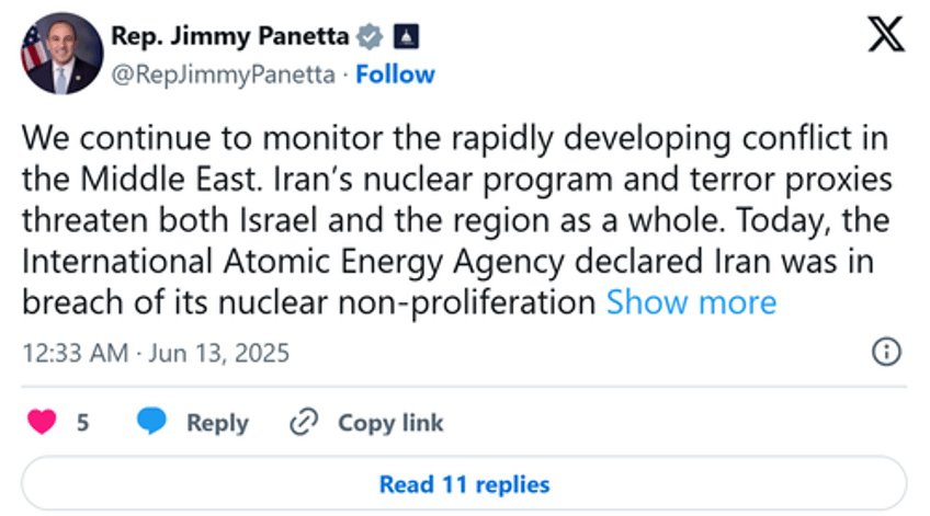 large numbers in congress back israels attack on iran