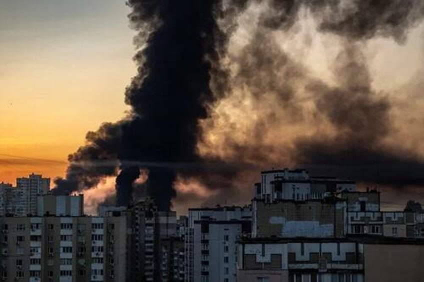 largest russian strikes in months hit ukrainian capital killing 15 wounding over 100