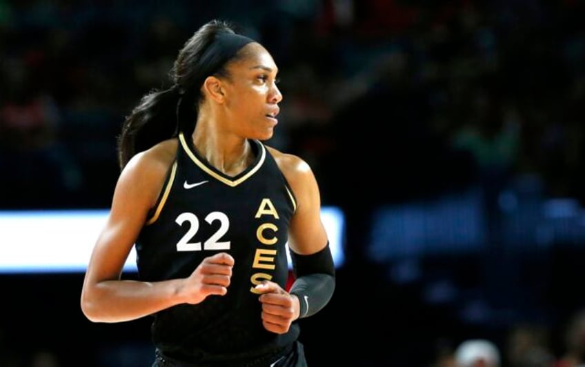 las vegas aces star aja wilson scores 53 points ties wnba single game record