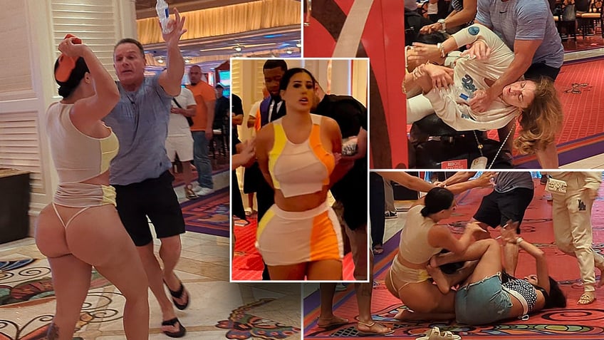 las vegas brawl involving scantily clad women erupted over a married man police