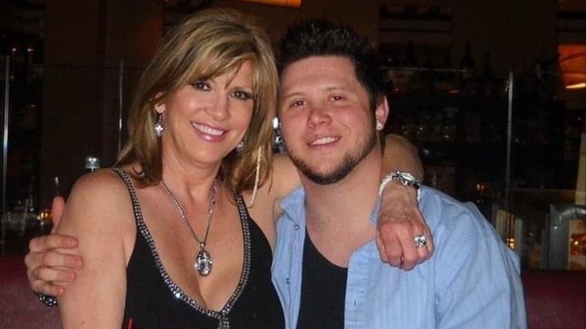 Cynthia Portaro embracing her son Michael