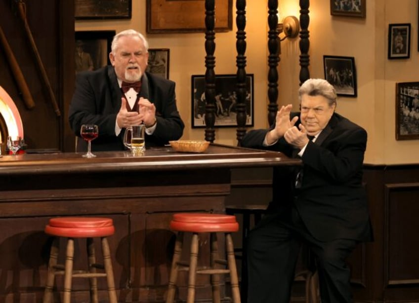 George Wendt (right) seen here with fellow 'Cheers' alum John Ratzenberger as the cast reu