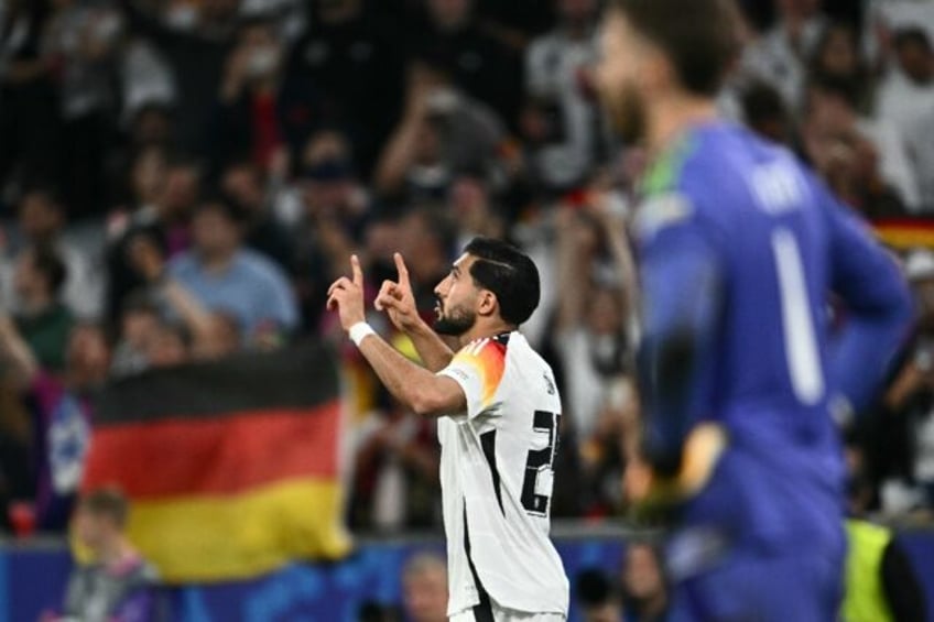 Germany midfielder Emre Can scored a goal after coming off the bench in Friday's 5-1 win o