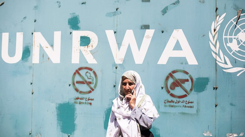 UNRWA sign