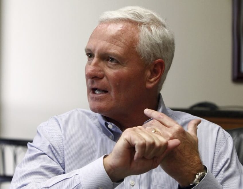 FILE - In this April 19, 2013, file photo, Jimmy Haslam, CEO of Pilot Flying J and owner of the Cleveland Browns, speaks during a news conference at the company headquarters in Knoxville, Tenn. Deposition testimony from billionaire Jimmy Haslam supports claims by Warren Buffett’s Berkshire Hathway that Haslam tried to bribe employees at the Pilot truck stop chain amid a dispute with Berkshire over the future of the company, a Berkshire attorney told a judge Thursday, Dec. 21, 2023. (AP Photo/Wade Payne, File)