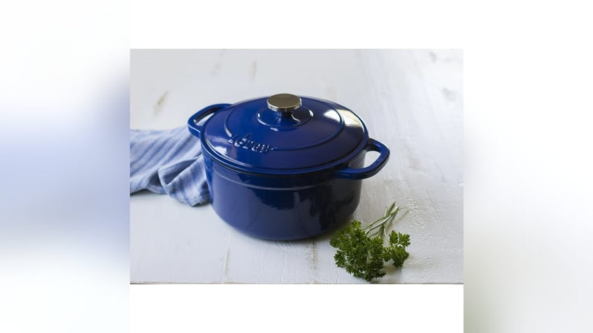 Lodge's cast iron pot is a great, affordable choice.