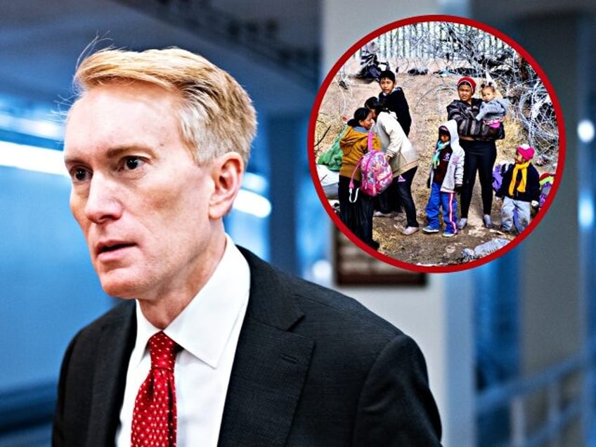 WASHINGTON - JANUARY 9: Sen. James Lankford, R-Okla., arrives in the Capitol for a vote on Tuesday, January 9, 2024. (Bill Clark/CQ-Roll Call, Inc via Getty Images)