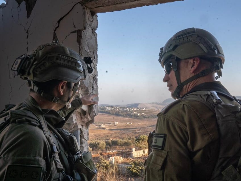 leader of idf northern command tours southern lebanon looks back at israel