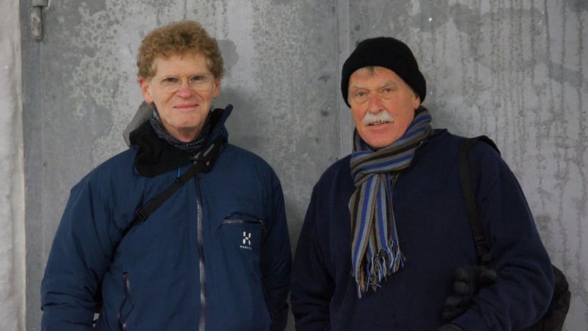 Cary Fowler and Geoffrey Hawtin, who were instrumental in creating the Svalbard Global Seed Vault, are seen there.