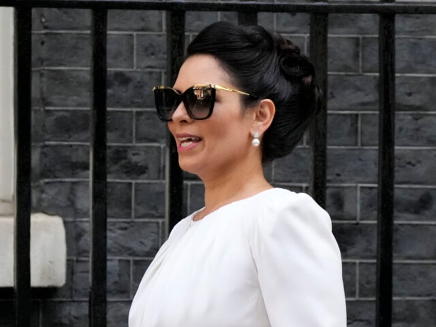 Britain's Home Secretary Priti Patel arrives for a cabinet meeting at 10 Downing Stre