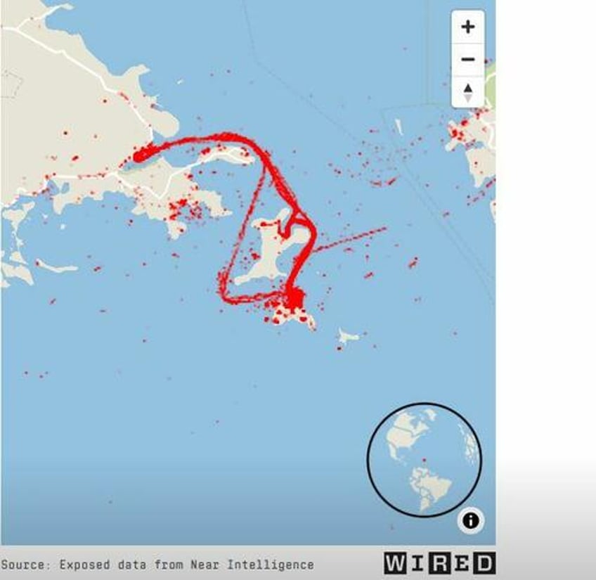 leaked cell phone location data reveals 200 mystery guests on epsteins pedo island